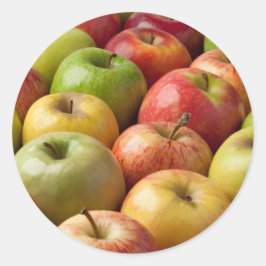 Appels - Rijp & Kleurrijk Ronde Sticker