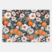 Appels Sinaasappels Peren en Vlinders Fruit Pack Inpakpapier Vel (Voorkant)