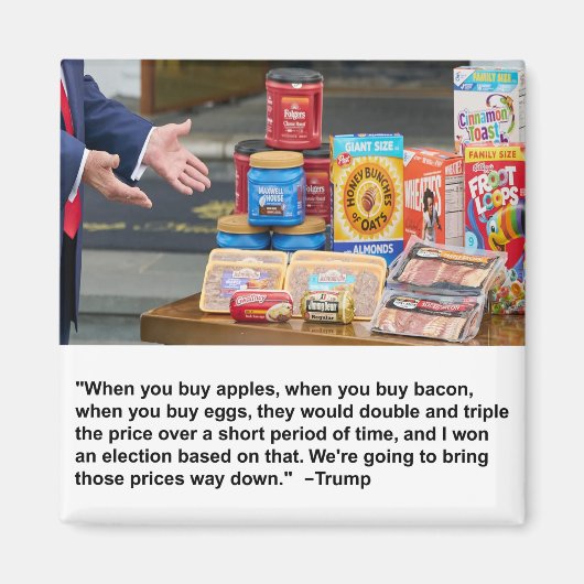 Appels, spek & eieren 'Koelkast magneet (Voorkant)