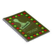 Appels Stempel Leraar Gift Notitieboek (Rechterzijde)