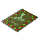 Appels Stempel Leraar Gift Notitieboek (Linkerzijde)