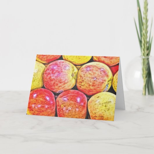 Appels, Thanksgiving Feestdagen Kaart (Voorkant)