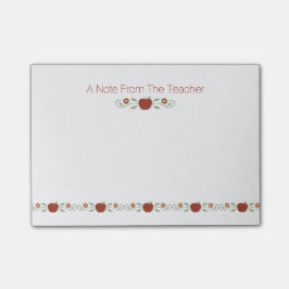 Appels van de leraar na de invoering van het werkb post-it® notes