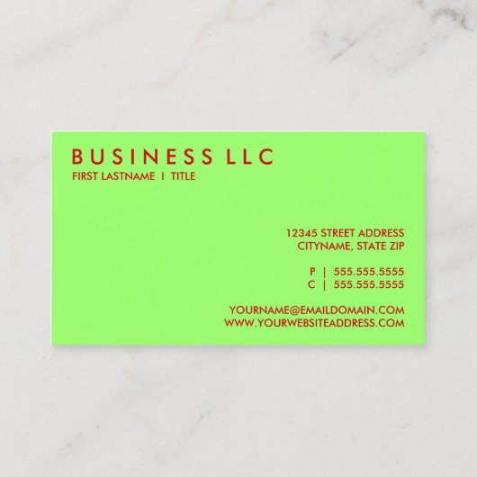 appels. visitekaartje (Achterkant)