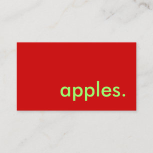 appels. visitekaartje