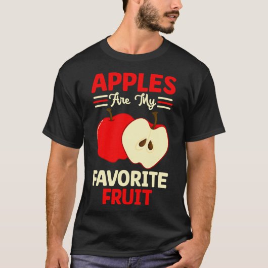 Appels zijn mijn favoriete fruit schattig fruit et t-shirt (Voorkant)