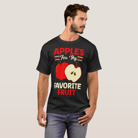 Appels zijn mijn favoriete fruit schattig fruit et t-shirt (Voorkant volledig)