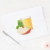 Appelsap Ronde Sticker (Envelop)