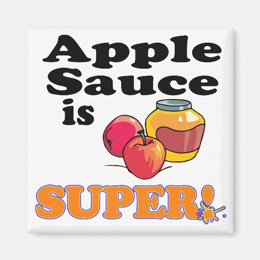 appelsaus is super magneet (Voorkant)