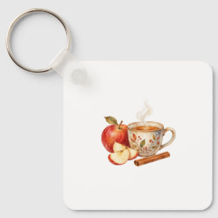 Appelschijfjes en Theekop Sleutelhanger
