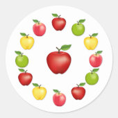 Appelstickers Ronde Sticker (Voorkant)