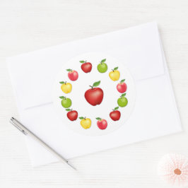 Appelstickers Ronde Sticker