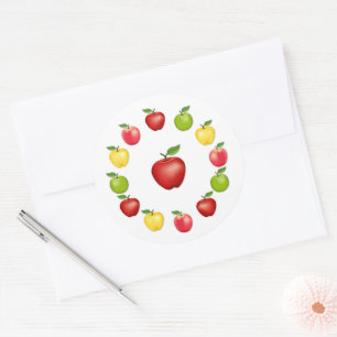 Appelstickers Ronde Sticker