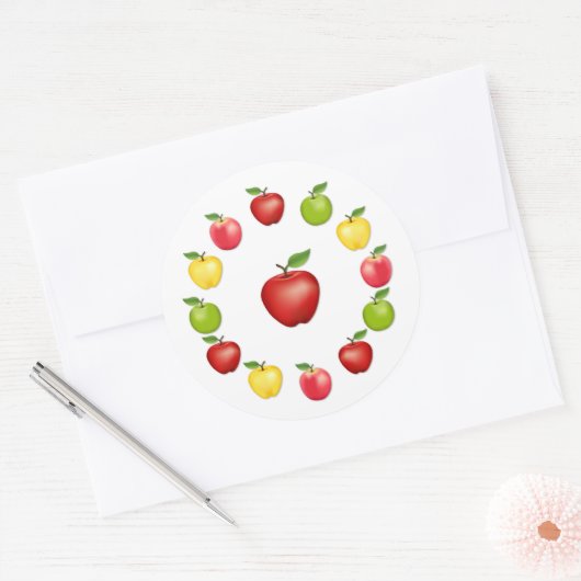 Appelstickers Ronde Sticker (Envelop)