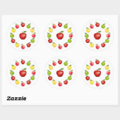 Appelstickers Ronde Sticker (Vel)