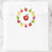 Appelstickers Ronde Sticker (Tas)