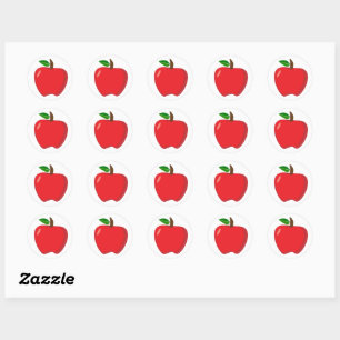 Appelstickers Ronde Sticker