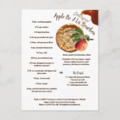 Appeltaart A La Bourbon recept Briefkaart (Voorkant)