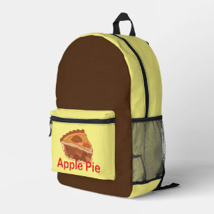Appeltaart dessert bedrukte rugzak