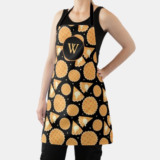 appeltaart dessert voedsel met patroon schort (Insitu)