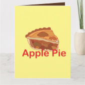 Appeltaart dessertgroet kaart (Voorkant)