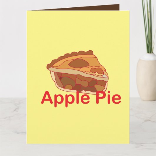 Appeltaart dessertgroet kaart (Voorkant)