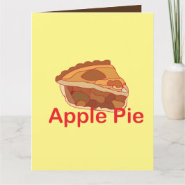 Appeltaart dessertgroet kaart