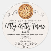 Appeltaart Jam Jelly Conserve Eigen Etiketten (Voorkant)