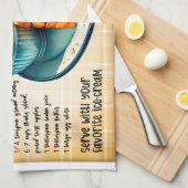 Appeltaart met ijsrecept theedoek (Quarter Fold)