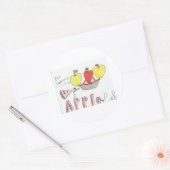 appeltaart ronde sticker (Envelop)