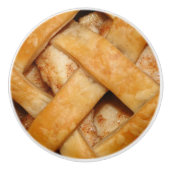 Appeltaart rooster korst keramische knop (Voorkant)