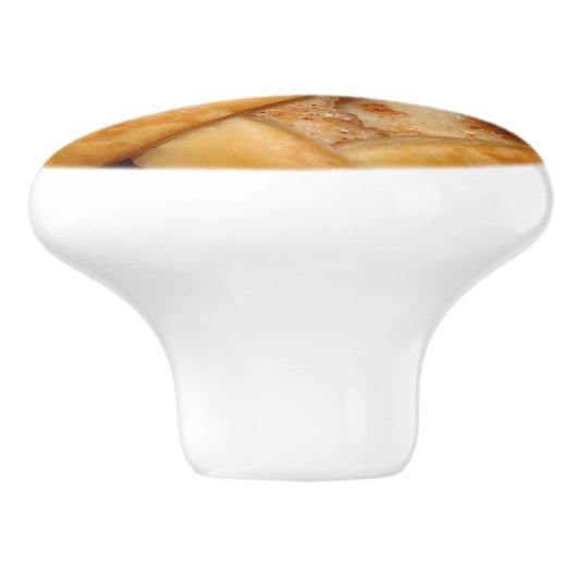 Appeltaart rooster korst keramische knop (Zijkant)