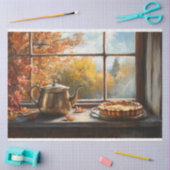 Appeltaart rustieke keuken instelling tissuepapier (Craft)