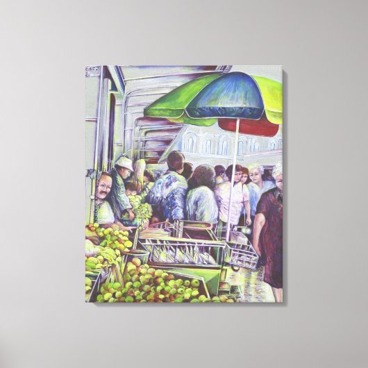 Appeltaart vereist appels Hongarije Canvas Afdruk (Voorkant)