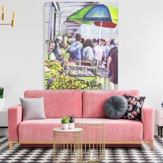 Appeltaart vereist appels Hongarije Canvas Afdruk (Insitu (Woonkamer))