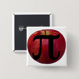 Appeltaart Vierkante Button 5,1 Cm