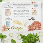 Appeltaart Waterverf Recept Heirloom Theedoeken (Gevouwen)