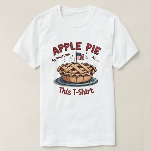 Appeltaart: zo Amerikaans als... Dit T-shirt (Design voorkant)