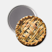 Appeltaartkorst realistisch magneet (Voorkant / Achterkant)