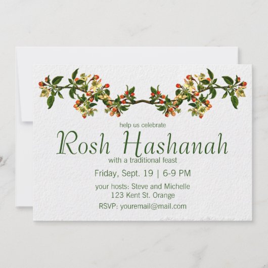  appeltak met bloemen kaart (Voorkant)