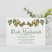  appeltak met bloemen kaart (Staand voorkant)