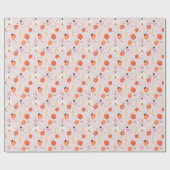 Appelvruchten, abstract, zomermotief cadeaupapier (Vlak)