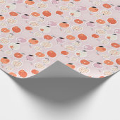 Appelvruchten, abstract, zomermotief cadeaupapier (Hoek)