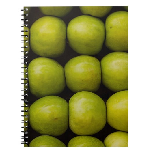 Appelvruchten levensmiddelengroene appels notitieboek (Voorkant)