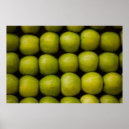 Appelvruchten levensmiddelengroene appels poster (Voorkant)