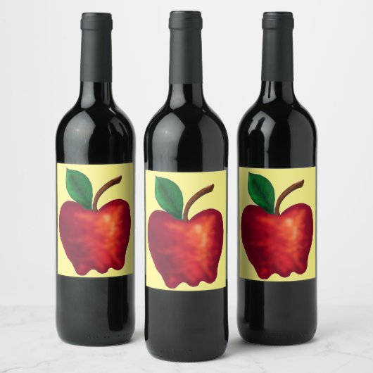 Appelwijn Wijn Etiket (Flessen)