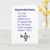 Appendectomie - Een Grappige Hersteldicht Naar Aan Kaart (Gele Bloem)