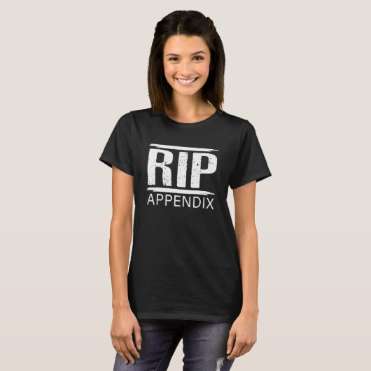 Appendix Removal Surgery Get Well Soon Appendectom T-shirt (Voorkant volledig)