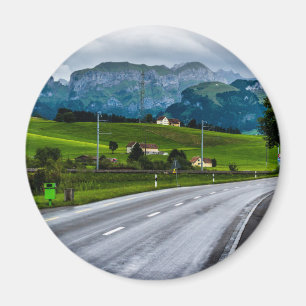 Appenzell Alps tijdens een regenachtig storm - Zwi Magneet