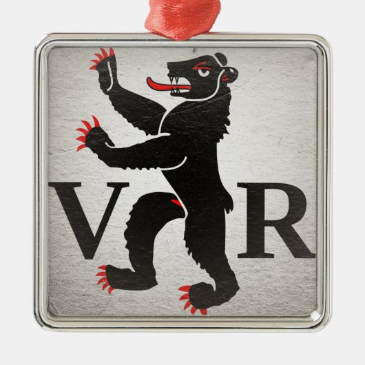 Appenzell Ausserrhoden Metalen Ornament (Voorkant)